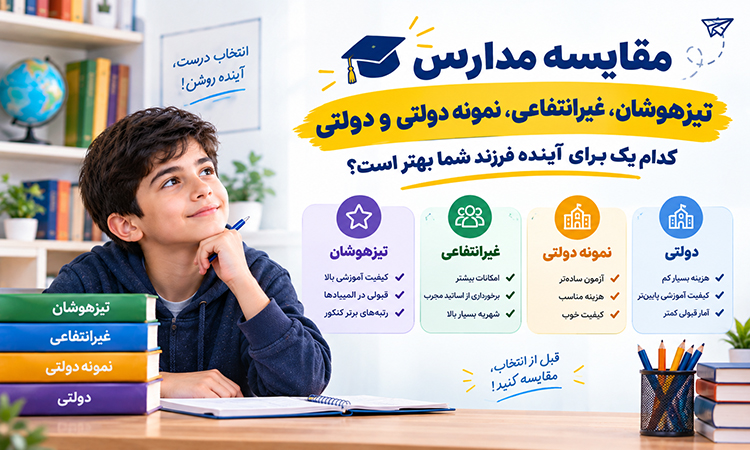 تیزهوشان، غیرانتفاعی، نمونه دولتی یا دولتی؛ کدام مدرسه بهتر است؟